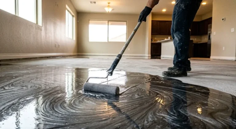 Epoxy Flooring Metallic Roller Surprise, AZ